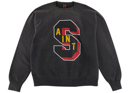 saint mxxxxxx x denim tears st sweatshirt vintage black
