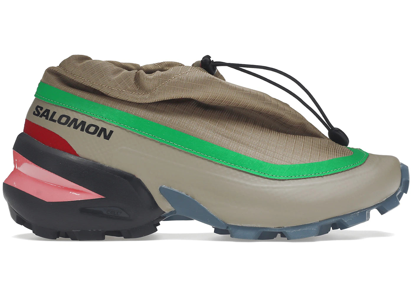salomon cross low drawstring mm6 maison margiela kelp vintage khaki bright green