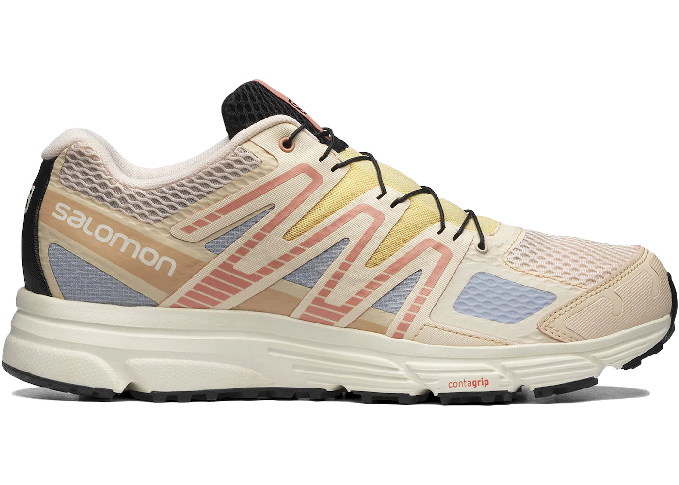 salomon x-mission 4 beige lavender yellow