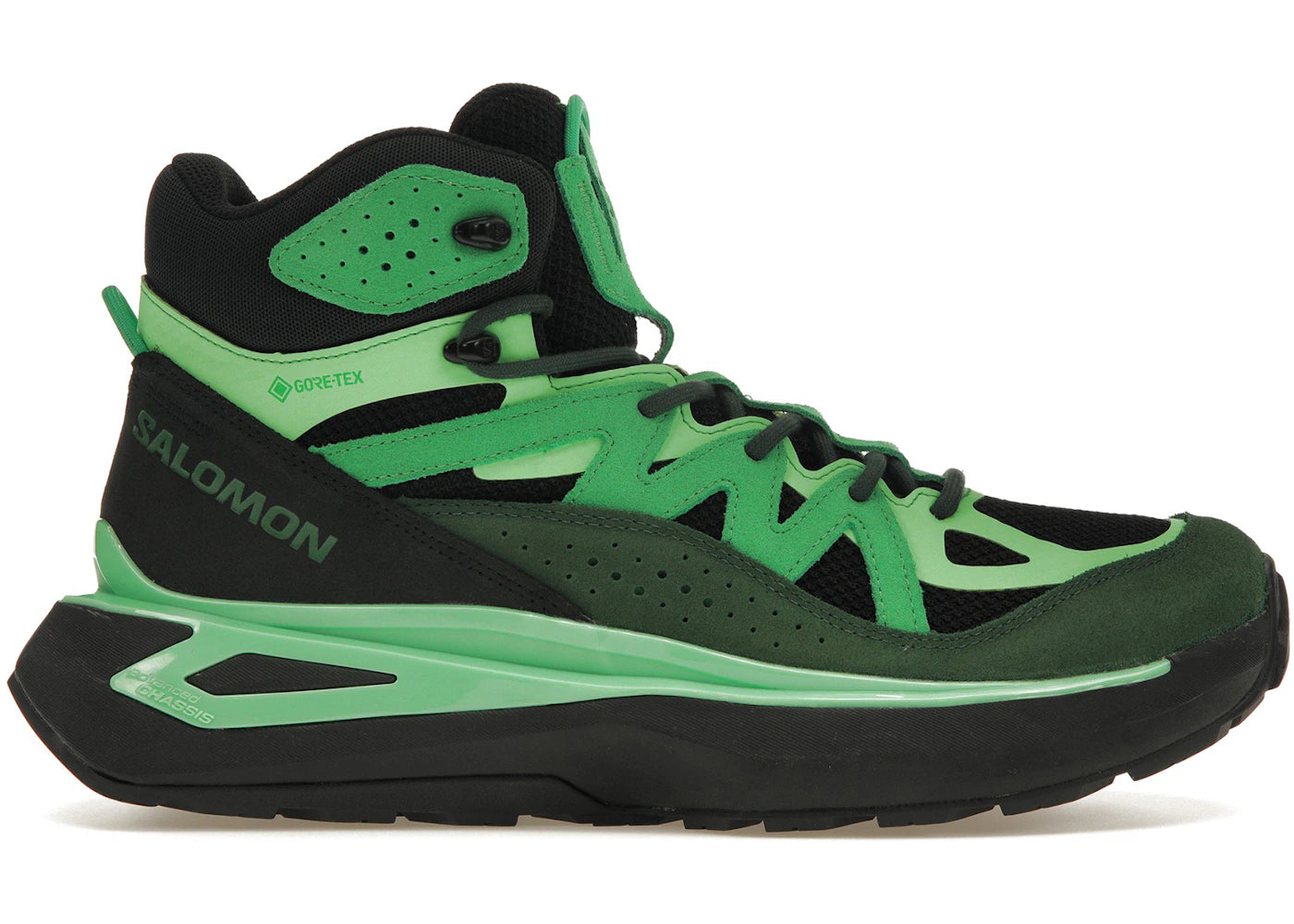 salomon odyssey elmt mid gore-tex eden bright green black
