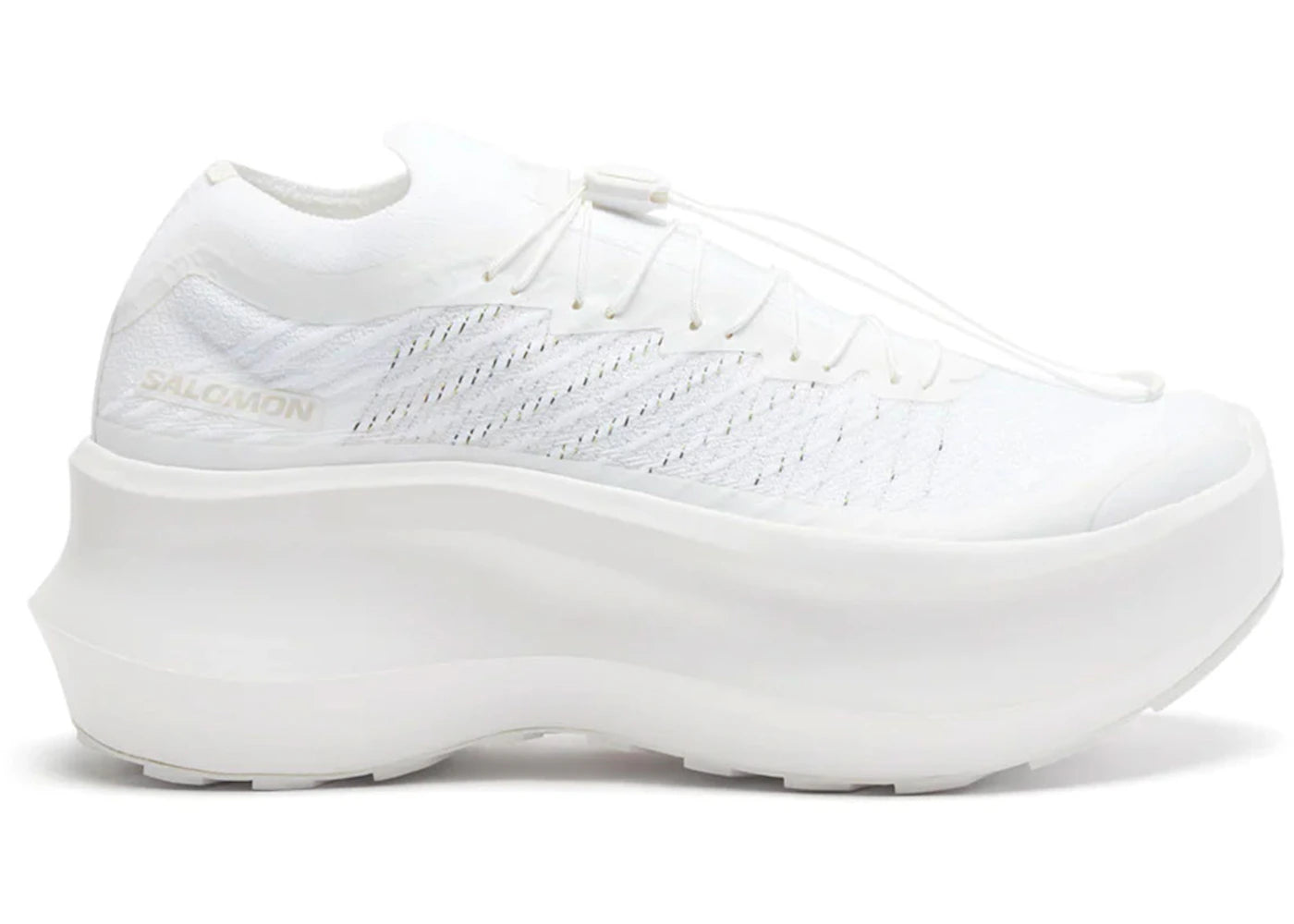salomon pulsar platform comme des garcons white
