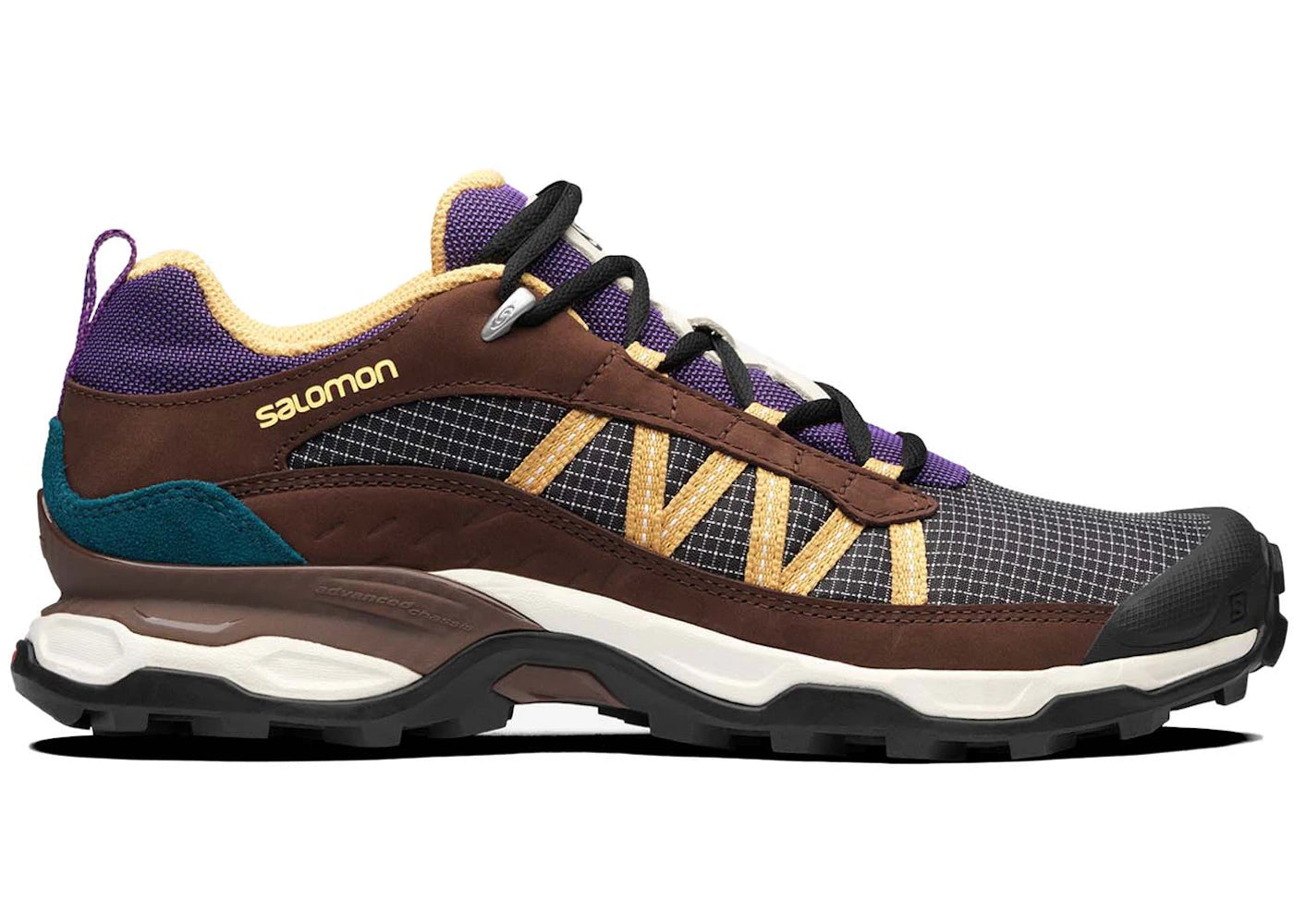 salomon shelter low chocolate brown purple