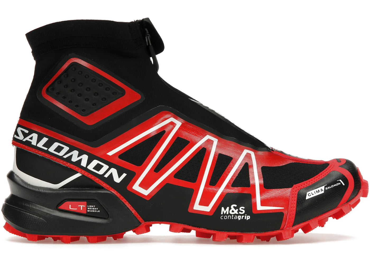 salomon snowcross black fiery red