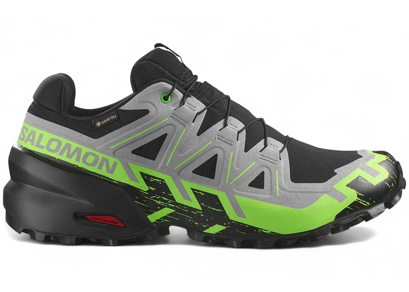 salomon speedcross 6 gore-tex black alloy green gecko