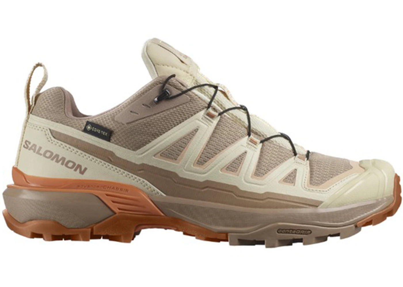 salomon x ultra 360 edge gore-tex natural shortbread prairie sunset (women's)