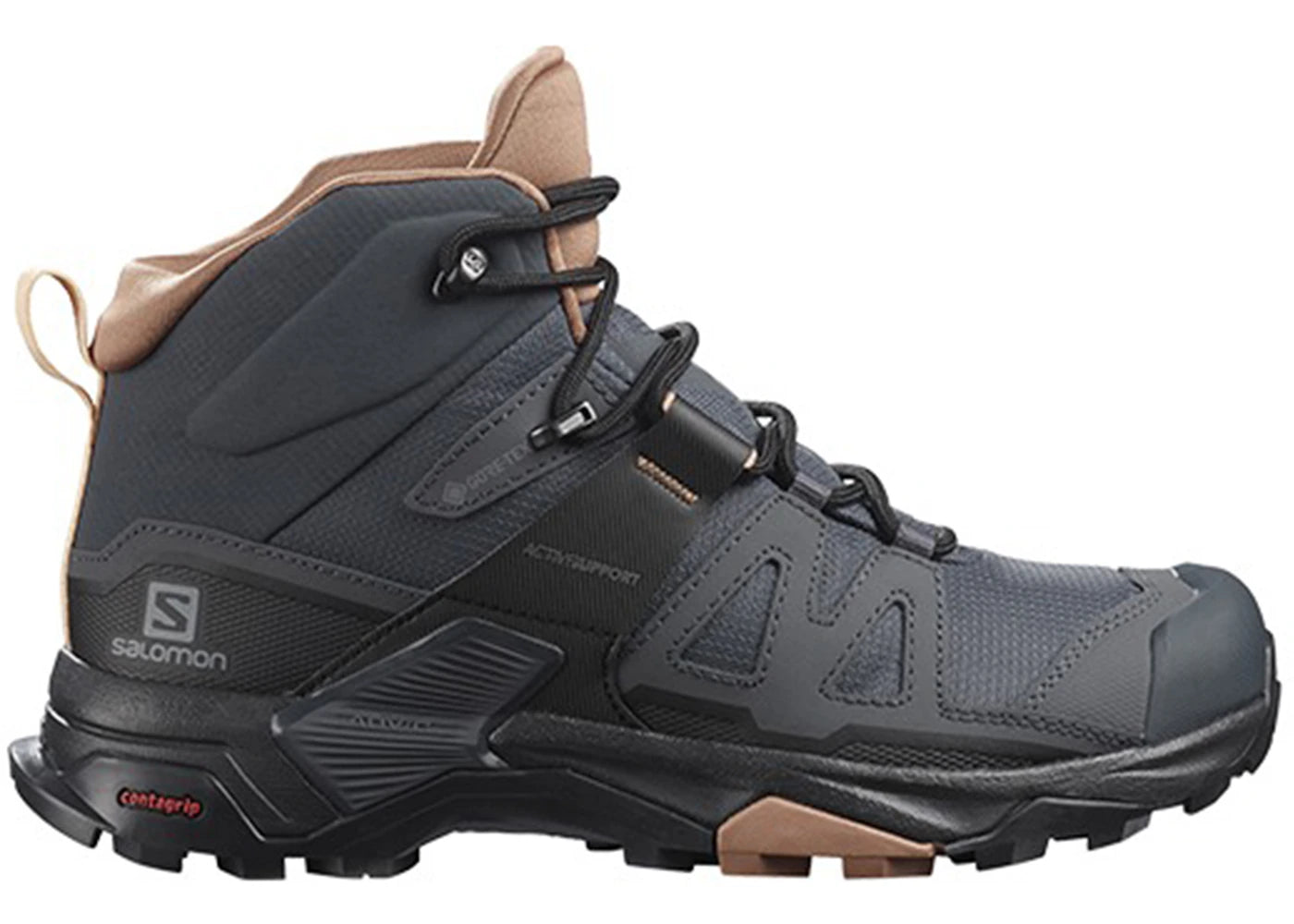 salomon x ultra 4 mid gore-tex ebony mocha mousse (women's)