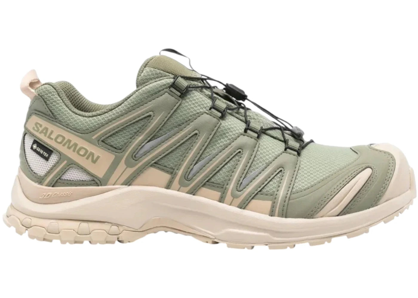 salomon xa pro 3d gtx sneakers green/white pepper/silver cloud