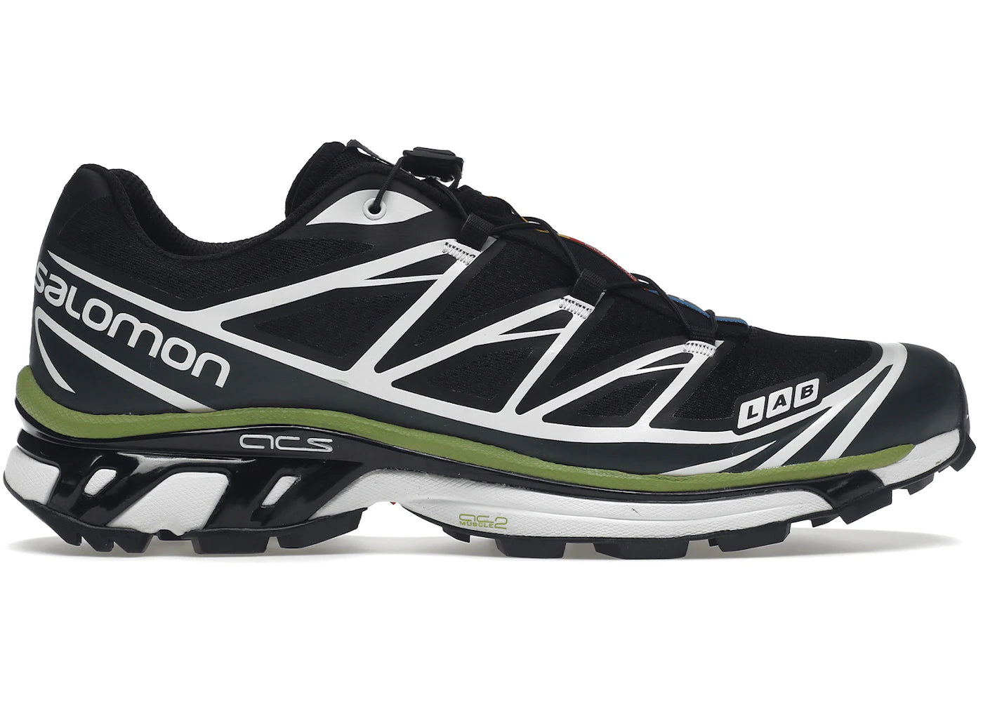 salomon xt-6 black green lime