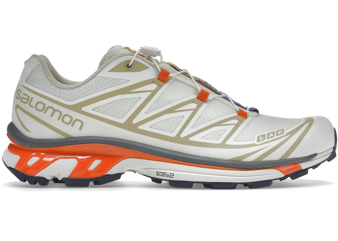 salomon xt-6 bleached sand red orange