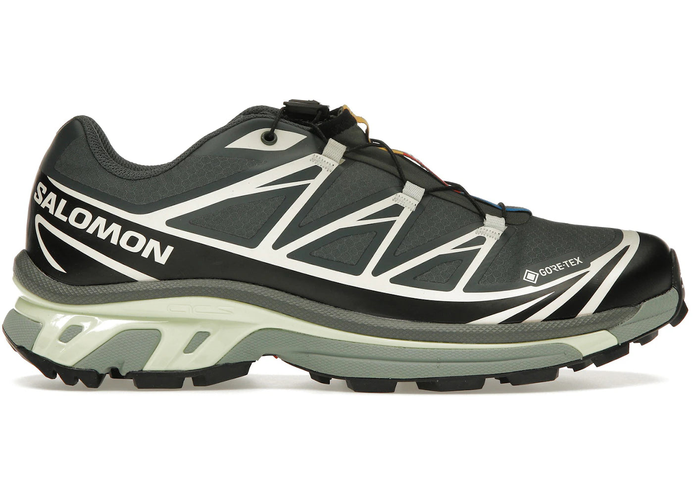 salomon xt-6 gore-tex black lime cream