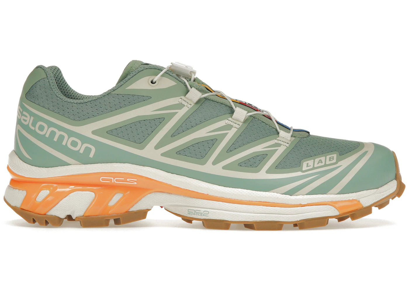salomon xt-6 granite green blazing orange