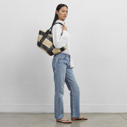DeMellier The Santorini natural basket tan smooth