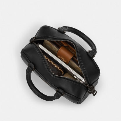 Coach Satchel Crossbody Gold Dark Stone