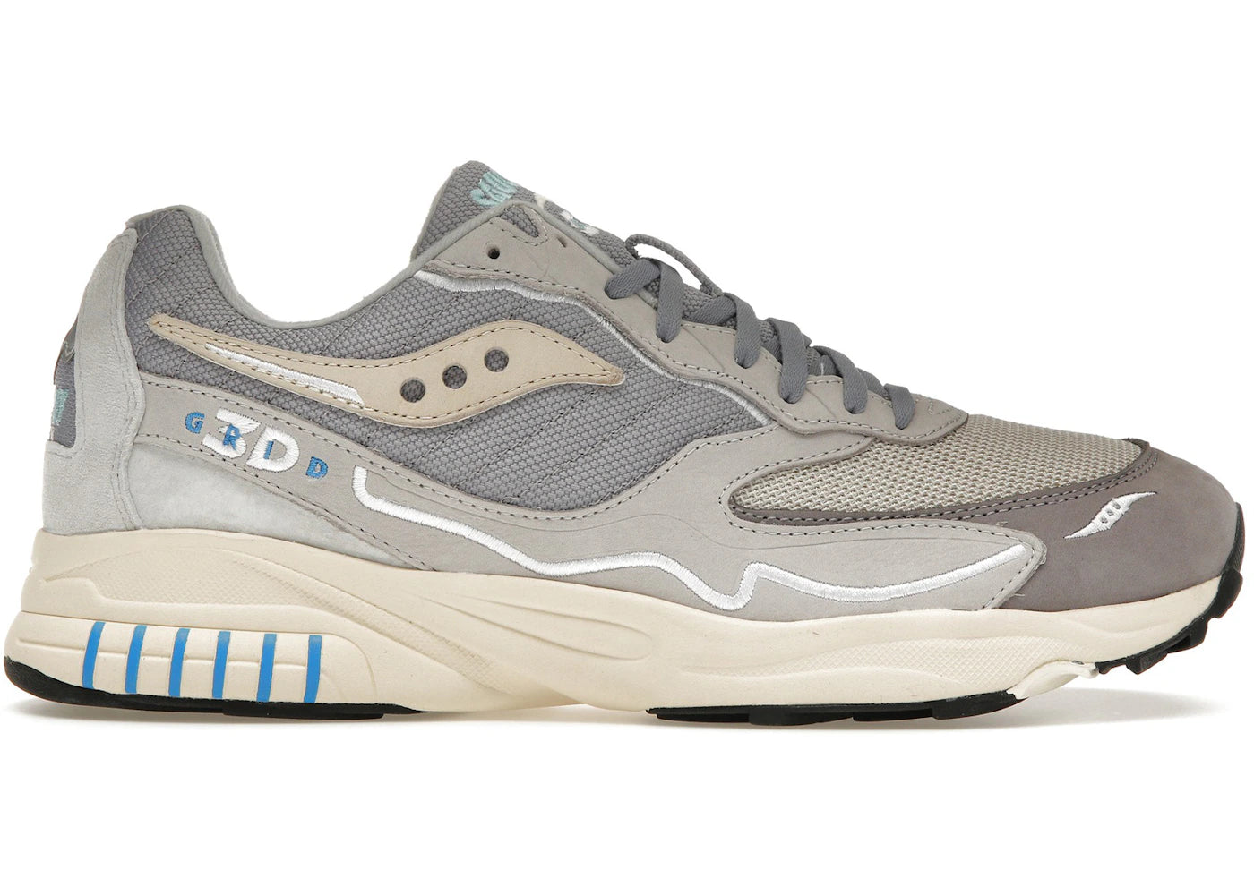 Saucony 3D Grid Hurricane Gray Cream