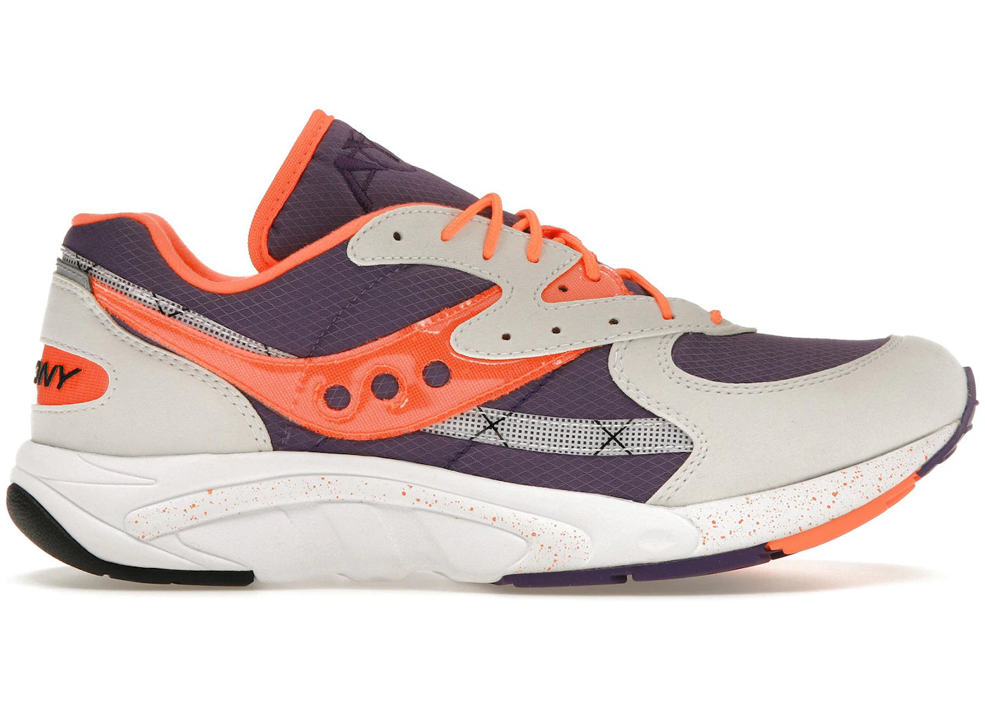 saucony aya white purple orange