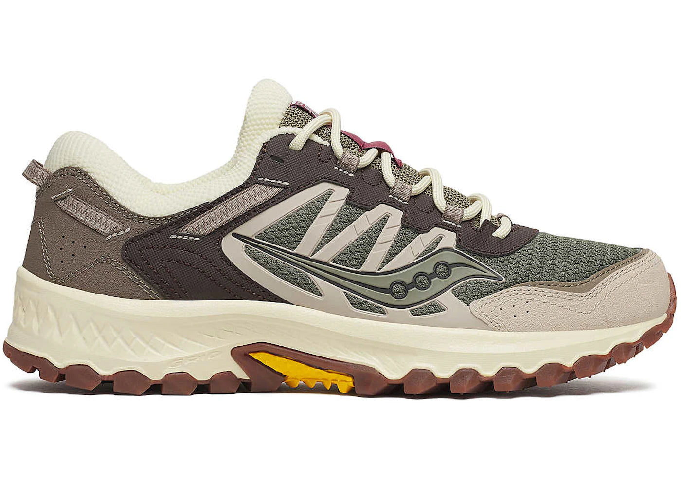 saucony grid peak olive brown