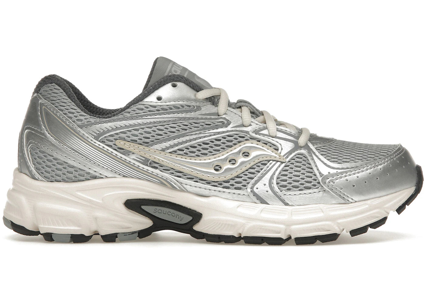 saucony grid ride millennium silver cream (women's)
