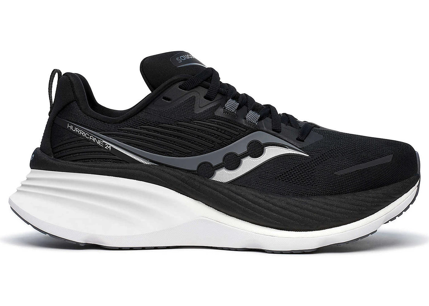 saucony hurricane 24 black carbon (women's)