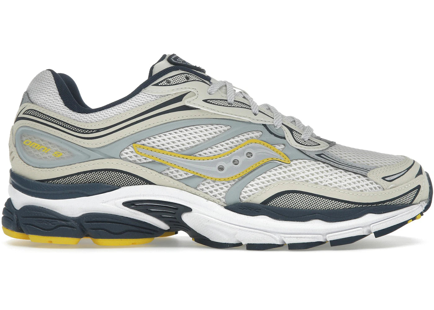 saucony progrid omni 9 fabricated future pack white yellow