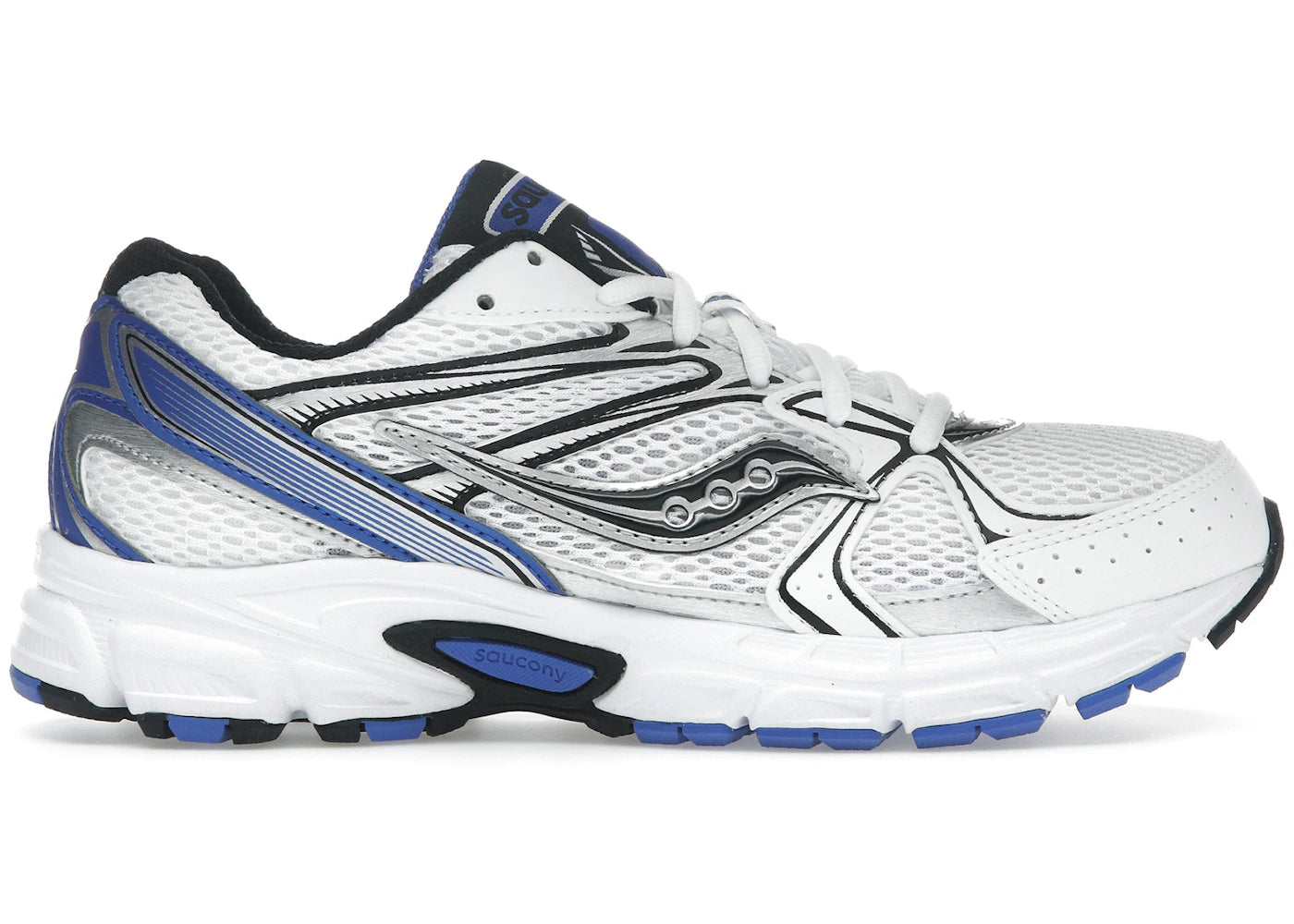 saucony ride millennium white black royal