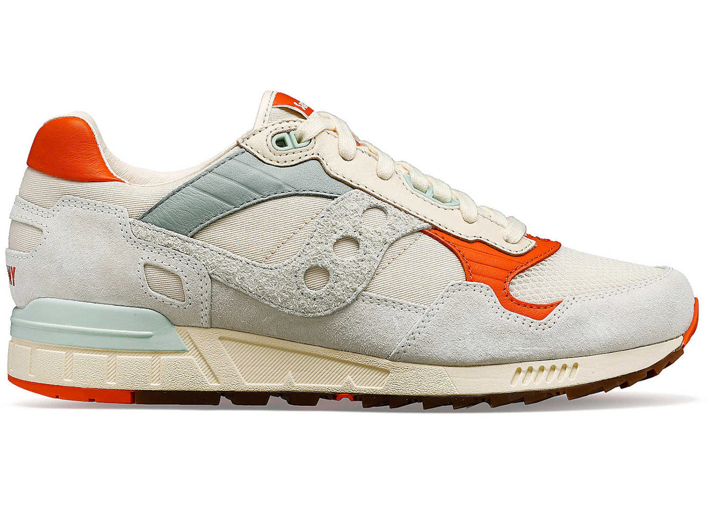 Saucony Shadow 5000 Premium Light Beige Mint Orange