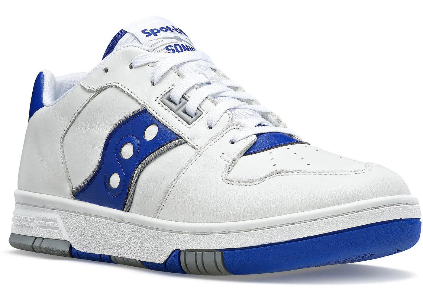 saucony spot-bilt sonic low white royal