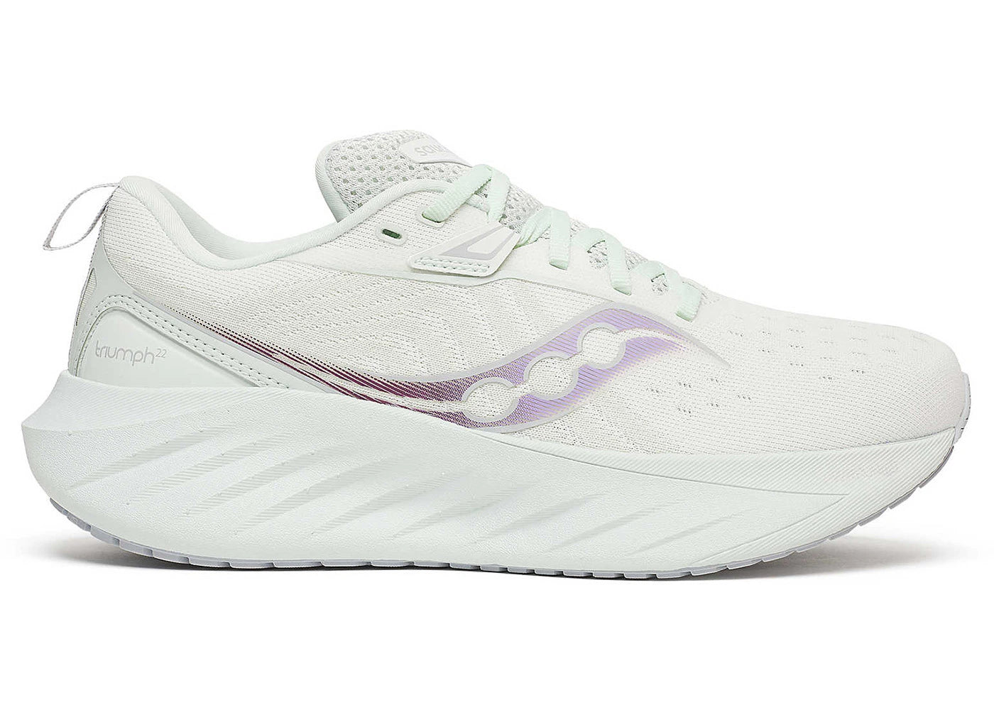 saucony triumph 22 white foam (women's)