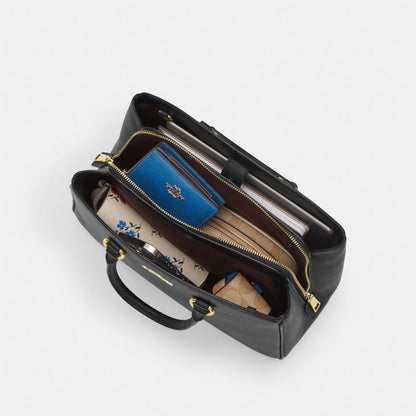 Coach Savannah Carryall Bag Gold Black