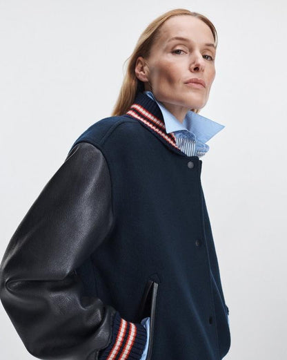 Rag & Bone Scarlet Varsity Jacket