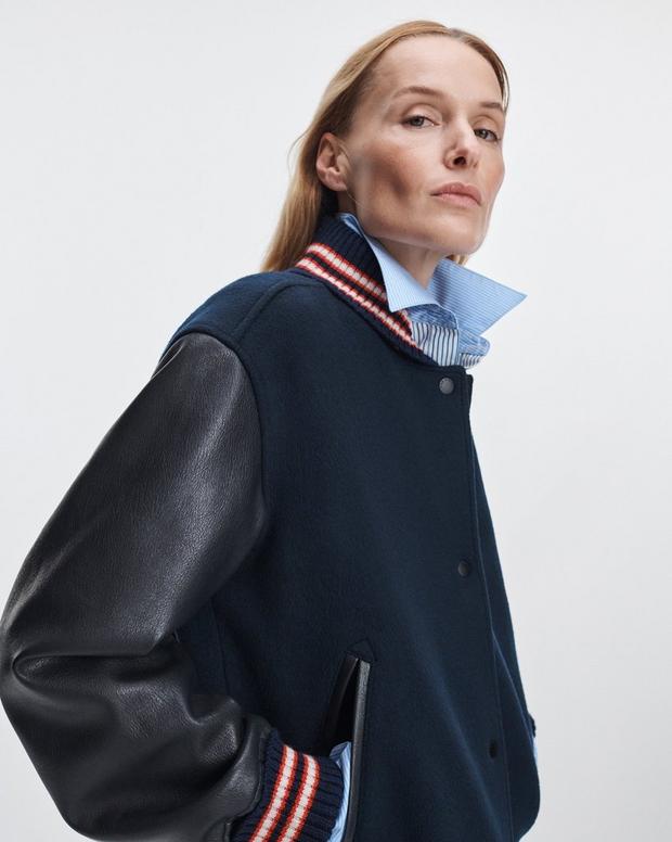 Rag & Bone Scarlet Varsity Jacket