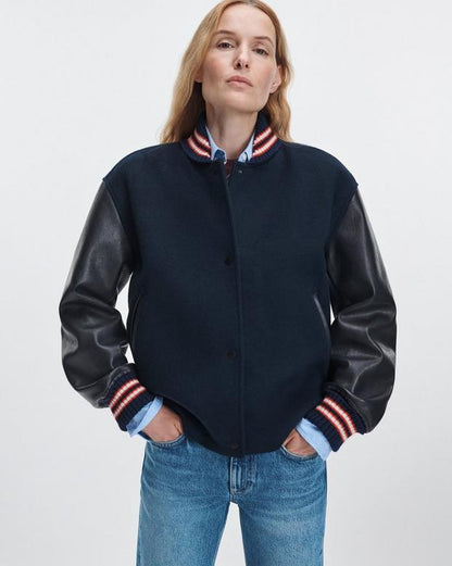 Rag & Bone Scarlet Varsity Jacket