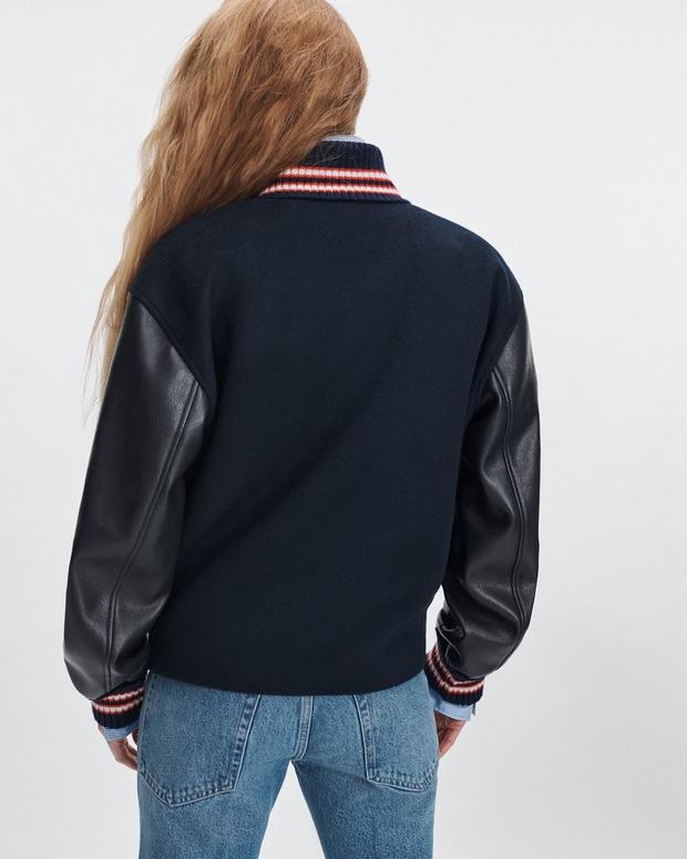 Rag & Bone Scarlet Varsity Jacket