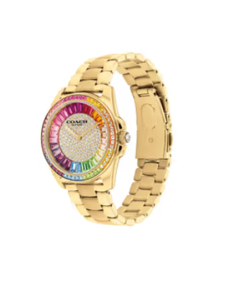 Coach Greyson Qtz Basic Light Gold Round Dial Women Watch