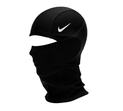 Nike Pro Hyperwarm Hood Black and White, side profile