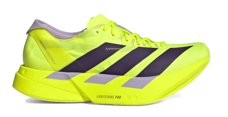 Adidas Adizero Adios Pro 4 Solar Yellow Plum (Women's)