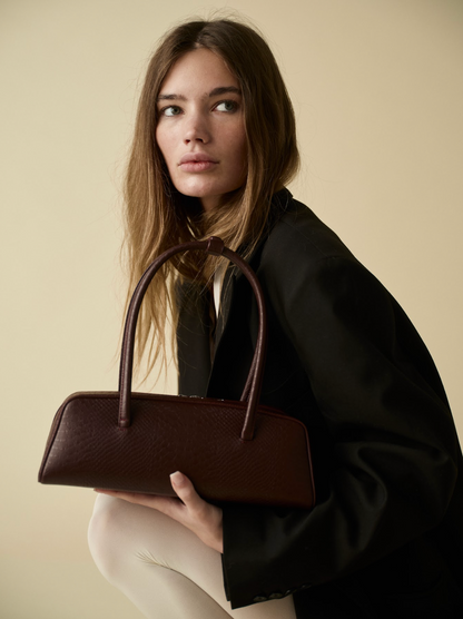 Freja Mercer Bag Berry Croc