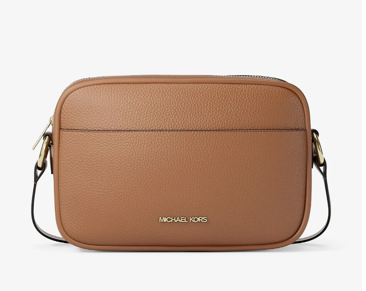 Michael Kors Jet Set Pebbled Leather Camera Crossbody Bag