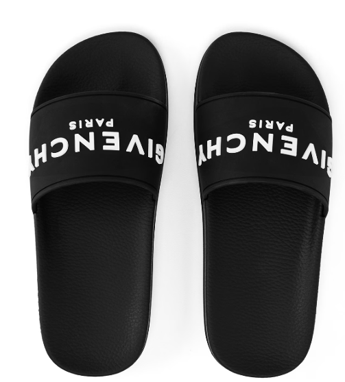 Givenchy Paris Slide Sandals Black