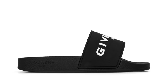 Givenchy Paris Slide Sandals Black