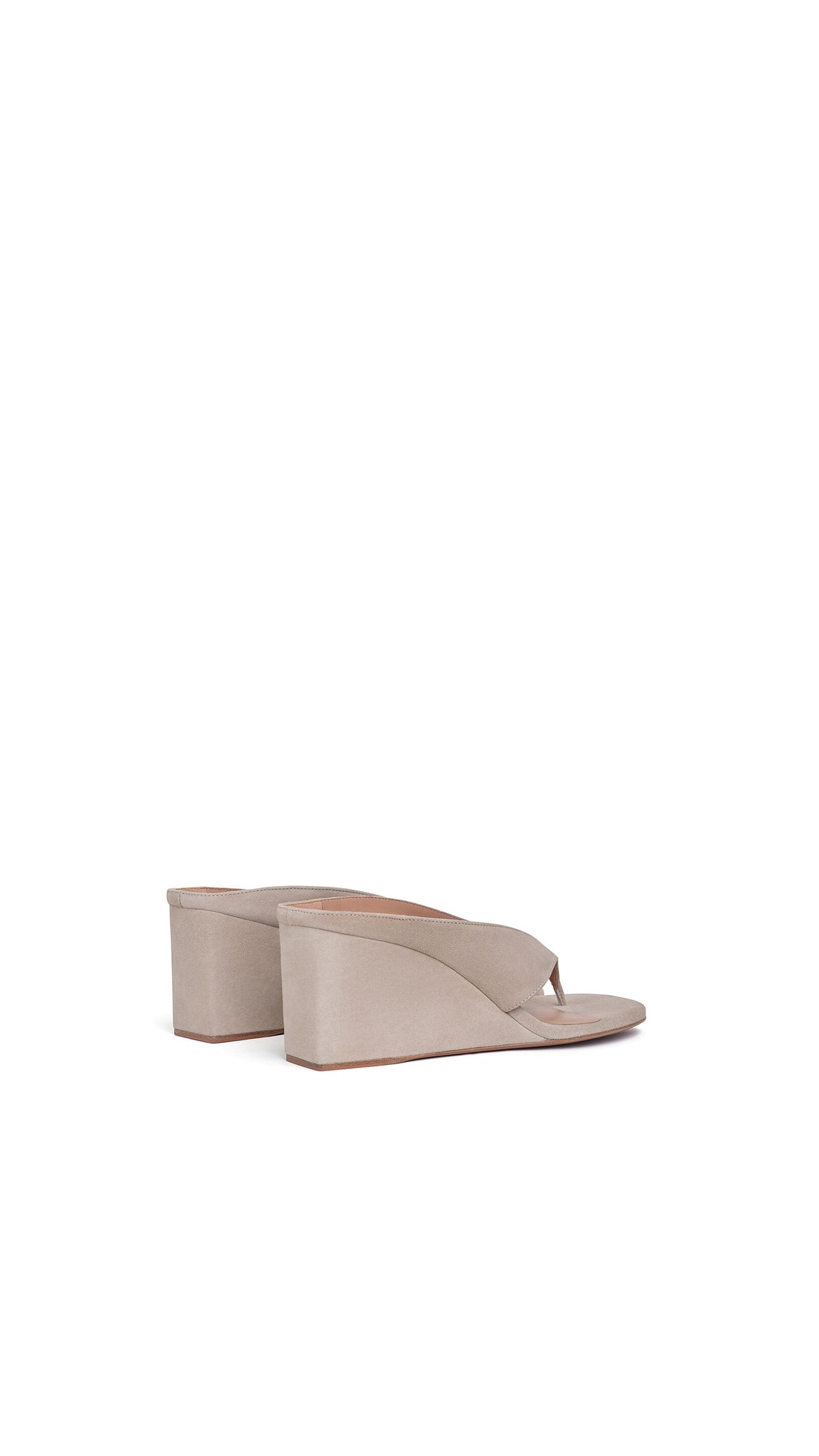 Alaïa Cube Thong Mules In Suede