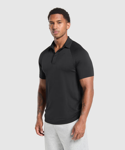 Gymshark Seamless Polo Shirt Black