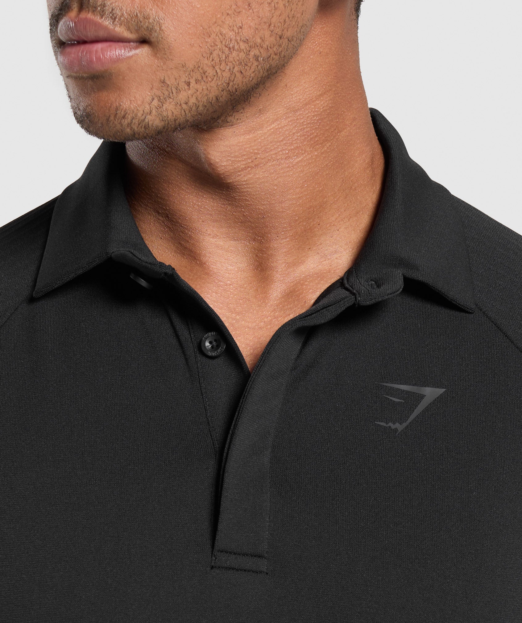 Gymshark Seamless Polo Shirt Black