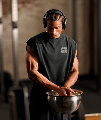 Gymshark Accent Capped Sleeve T-Shirt Black