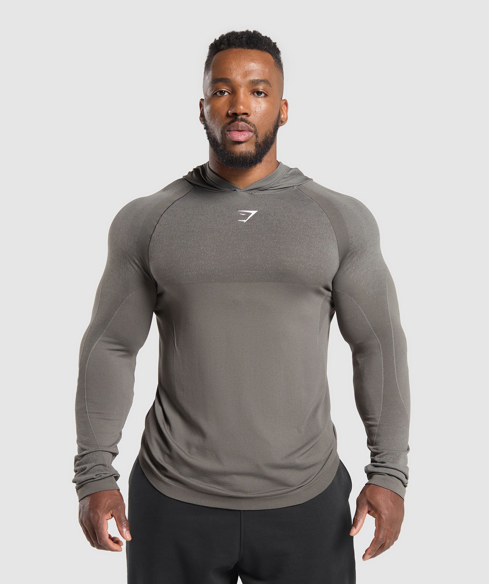 Gymshark Shadow Seamless Hoodie Meteor Grey