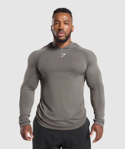 Gymshark Shadow Seamless Hoodie Meteor Grey
