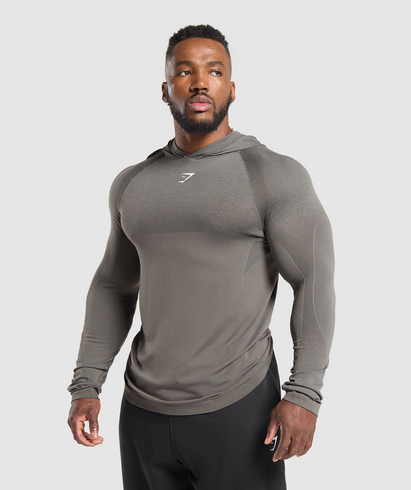 Gymshark Shadow Seamless Hoodie Meteor Grey