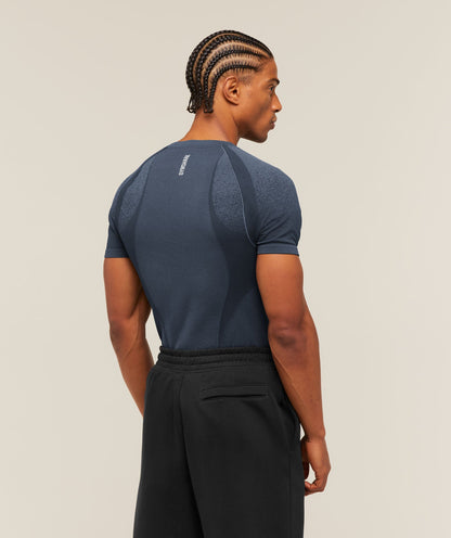 Gymshark Shadow Seamless T Shirt Heavy Blue