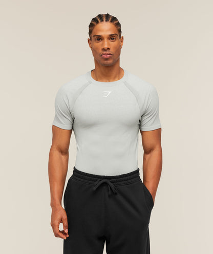 Gymshark Shadow Seamless T Shirt Light Grey