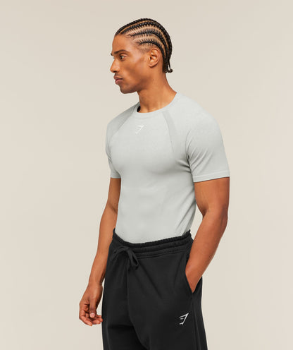 Gymshark Shadow Seamless T Shirt Light Grey