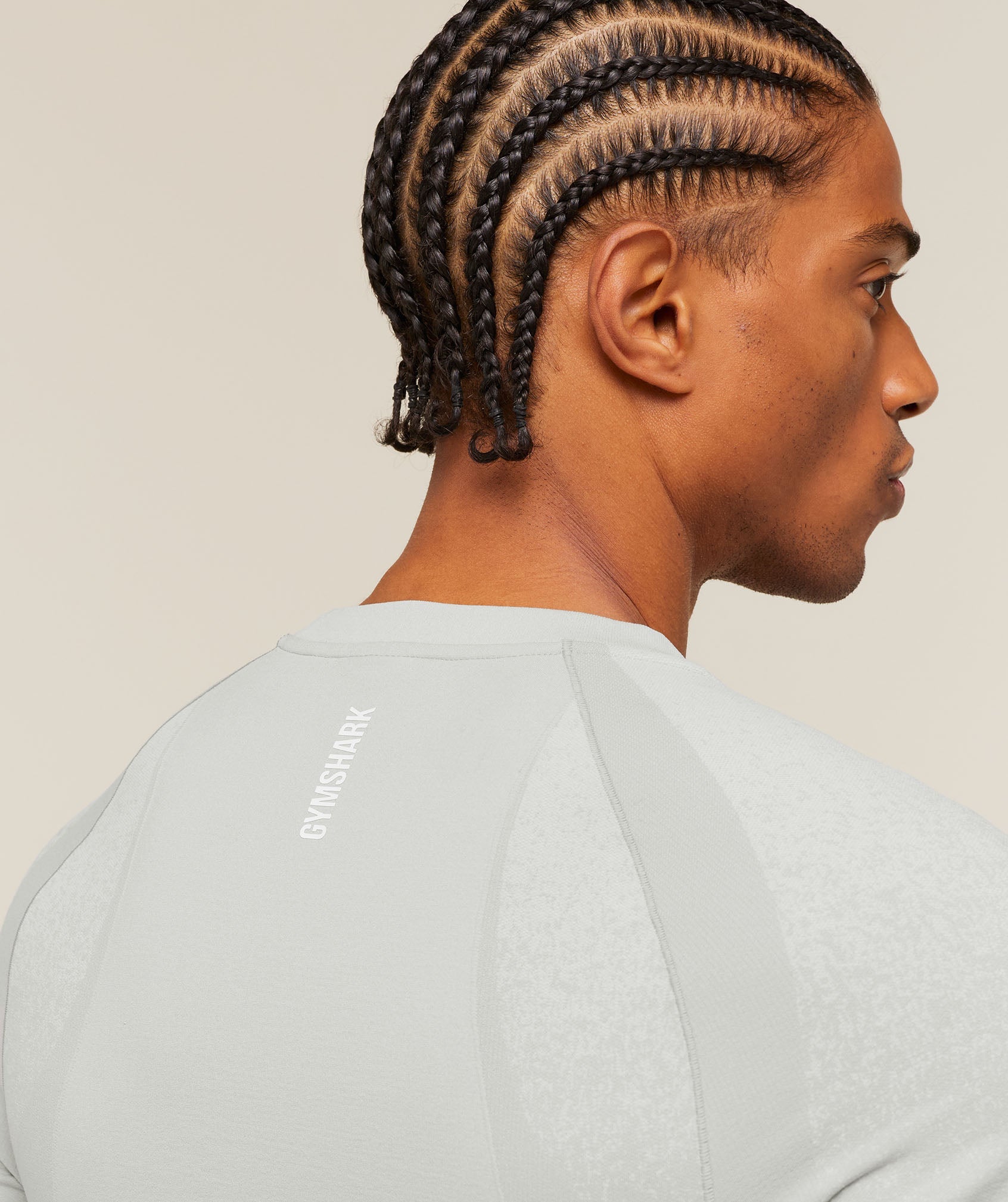 Gymshark Shadow Seamless T Shirt Light Grey